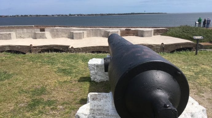 Fort Sumter is a perfect day trip from Edisto.