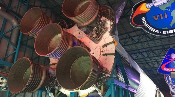 Be sure to visit the Apollo/Saturn V Center to see the Saturn V and other shuttles from past space missions.