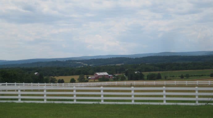 The Eisenhower's Farm is nearly 700 acres.