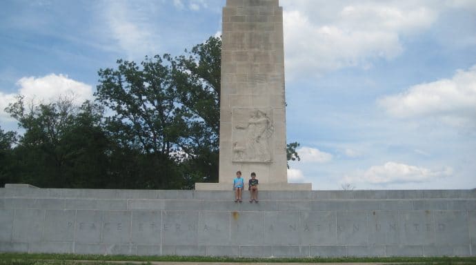 The Peace Light Memorial remains lit until their is World Peace.