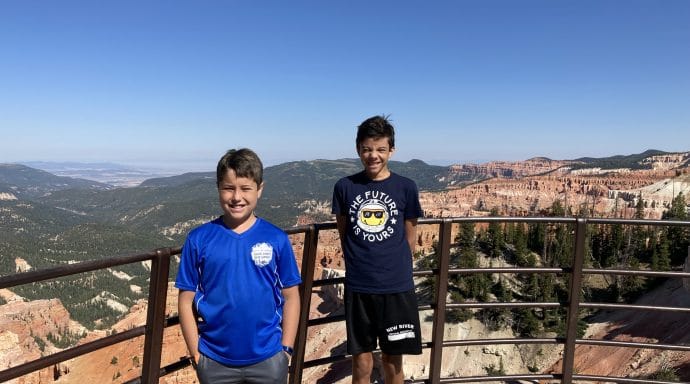 The view from the Chessman Ridge Overlook.